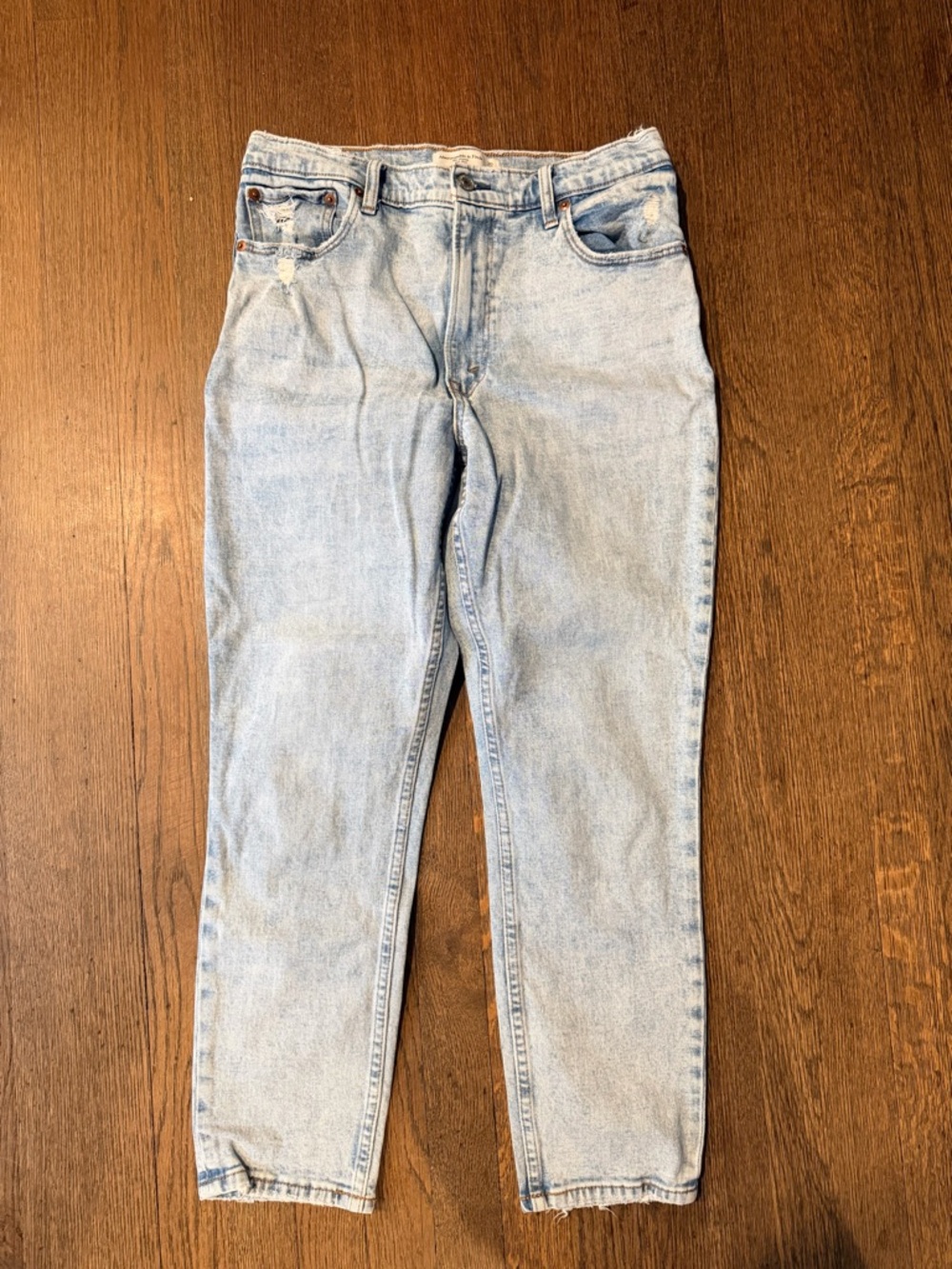 Abercrombie & Fitch Light Blue Straight Leg Jeans